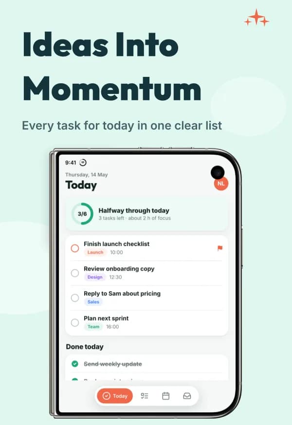 Launch Focus template with a stylized iPhone Duo outer · portrait frame
