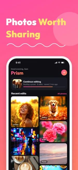 Vivid Color template, App Store screenshot