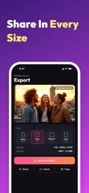 Vivid Color App Store screenshot template, slide 5 of 8
