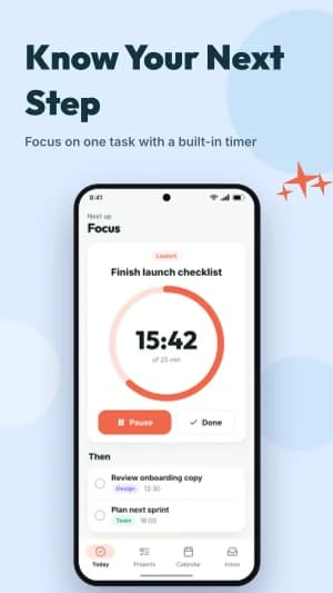 Launch Focus Google Play screenshot template, slide 5 of 8