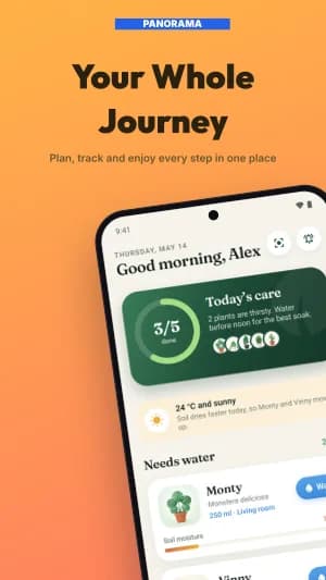 Panoramic Flow Google Play design example, slide 1