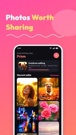 Vivid Color Google Play example, slide 1