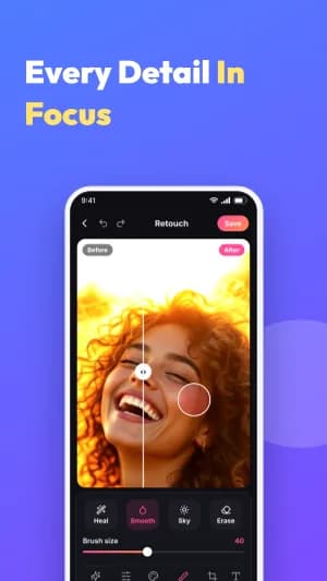 Vivid Color Google Play screenshot template, slide 6 of 8
